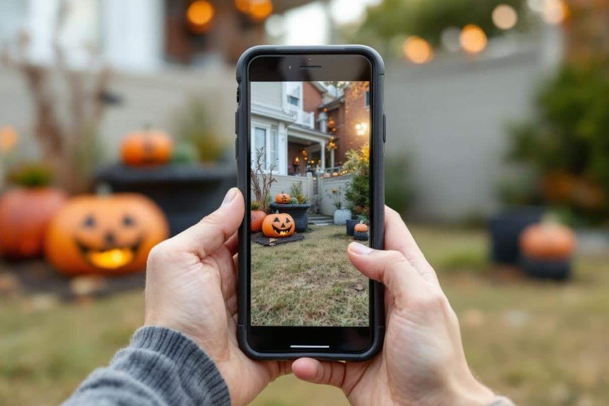 Décoration bois rouge et baies Halloween sans plastique - ambiance naturelle