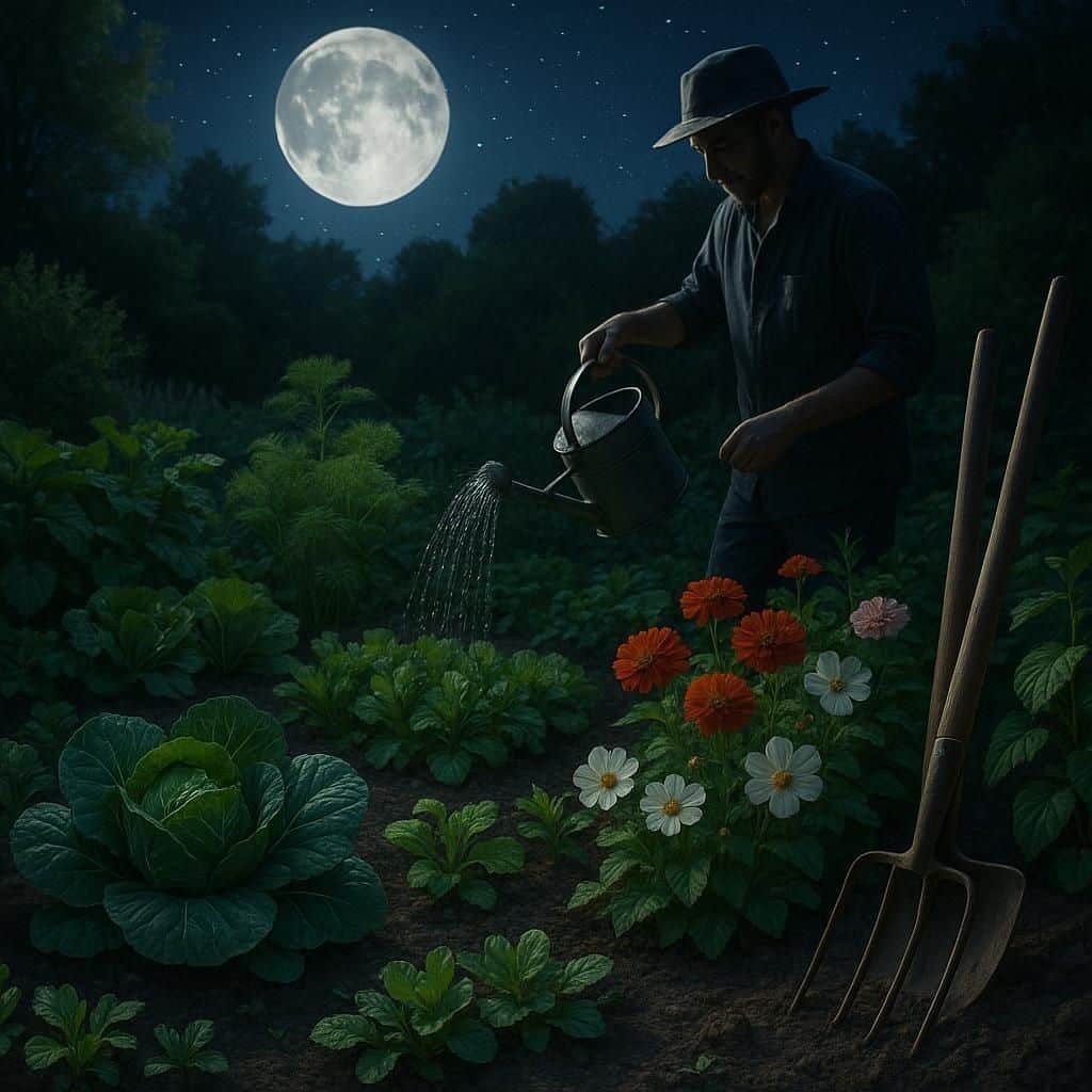 Découvrez comment le calendrier lunaire %currentyear% peut optimiser votre potager et vos plantes. Apprenez à jardiner avec la Lune pour de meilleurs semis, récoltes et floraisons selon les phases lunaires.