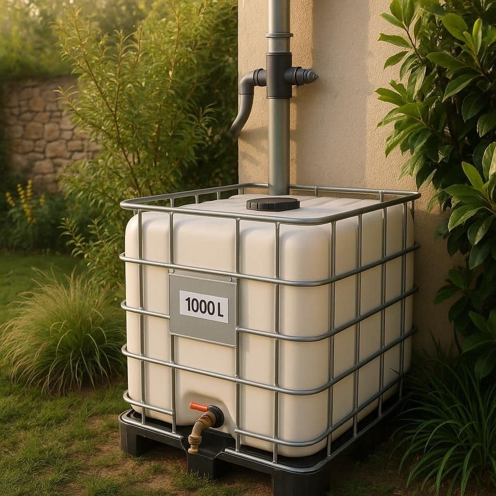 Découvrez notre guide d'achat complet et nos conseils d'installation pour choisir un récupérateur d'eau de pluie de 1000 litres adapté à vos besoins et économiser l'eau efficacement.